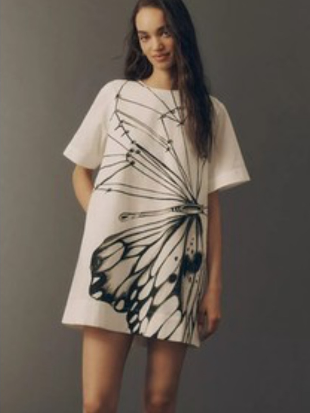 Emmy Mini-Dress Dragonfly Large Anthropologie
